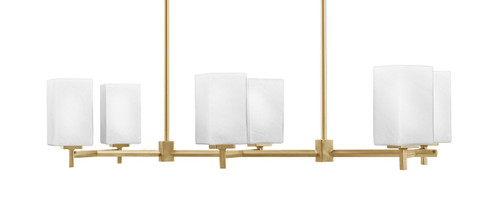 Toltec Lighting - 1226-NAB-531 - Six Light Island Pendant - Franklin - New Age Brass
