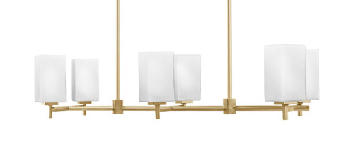Toltec Lighting - 1226-NAB-541 - Six Light Island Pendant - Franklin - New Age Brass