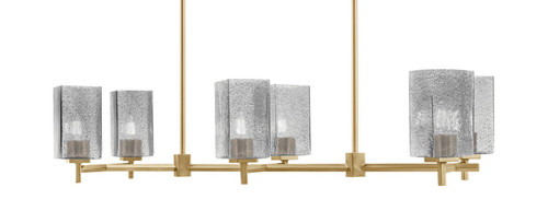 Toltec Lighting - 1226-NAB-542 - Six Light Island Pendant - Franklin - New Age Brass