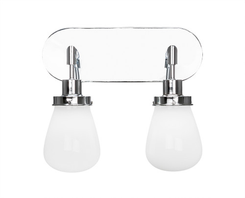Toltec Lighting - 1232-CH-470 - Two Light Bath Bar - Meridian - Chrome