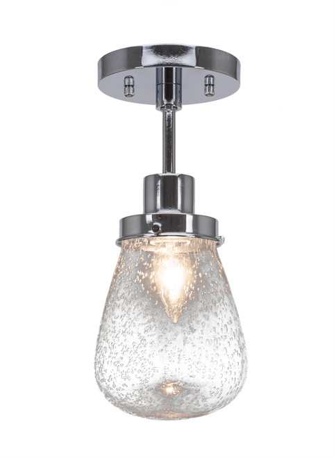 Toltec Lighting - 1237-CH-471 - One Light Semi-Flush Mount - Meridian - Chrome