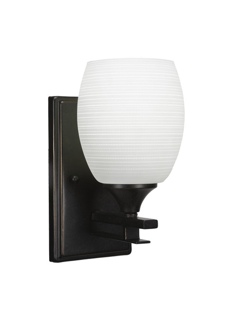 Toltec Lighting - 131-DG-4021 - One Light Wall Sconce - Uptowne - Dark Granite