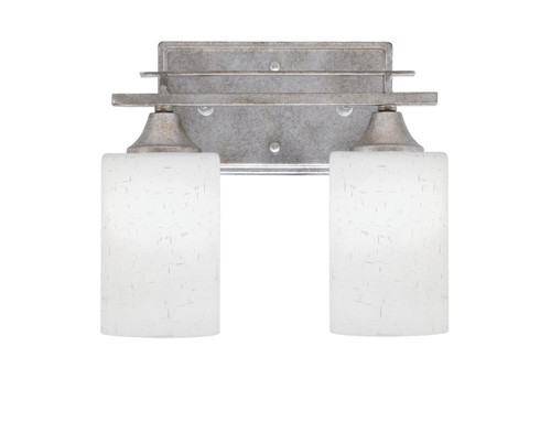 Toltec Lighting - 132-AS-310 - Two Light Bath Bar - Uptowne - Aged Silver