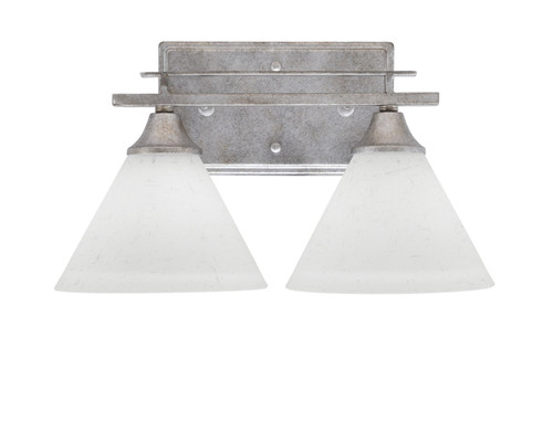 Toltec Lighting - 132-AS-312 - Two Light Bath Bar - Uptowne - Aged Silver