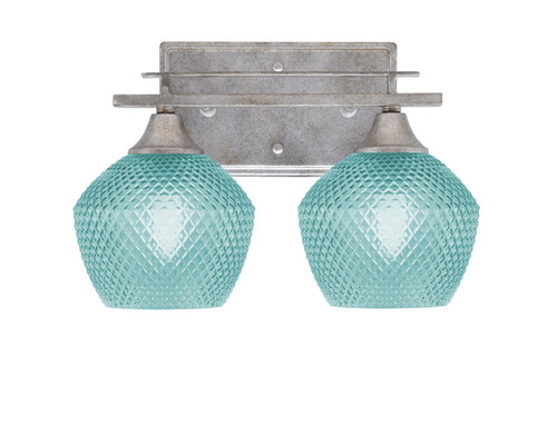 Toltec Lighting - 132-AS-4625 - Two Light Bath Bar - Uptowne - Aged Silver