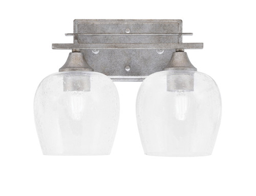 Toltec Lighting - 132-AS-4810 - Two Light Bath Bar - Uptowne - Aged Silver