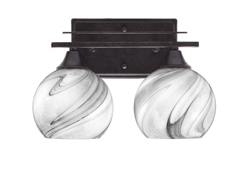 Toltec Lighting - 132-DG-4109 - Two Light Bath Bar - Uptowne - Dark Granite