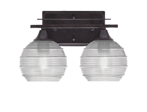 Toltec Lighting - 132-DG-5110 - Two Light Bath Bar - Uptowne - Dark Granite