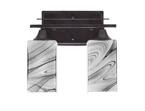 Toltec Lighting - 132-DG-549 - Two Light Bath Bar - Uptowne - Dark Granite