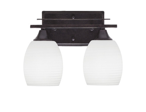 Toltec Lighting - 132-DG-615 - Two Light Bath Bar - Uptowne - Dark Granite