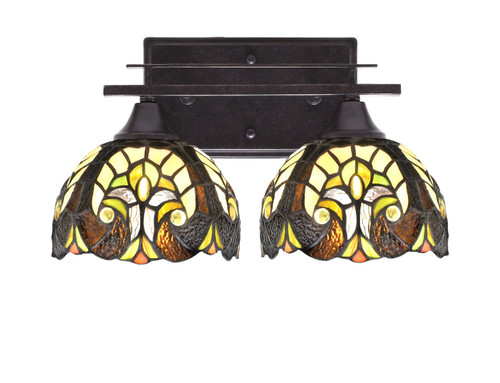 Toltec Lighting - 132-DG-9945 - Two Light Bath Bar - Uptowne - Dark Granite