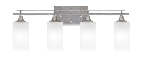 Toltec Lighting - 134-AS-541 - Four Light Bath Bar - Uptowne - Aged Silver