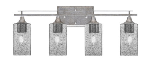 Toltec Lighting - 134-AS-542 - Four Light Bath Bar - Uptowne - Aged Silver