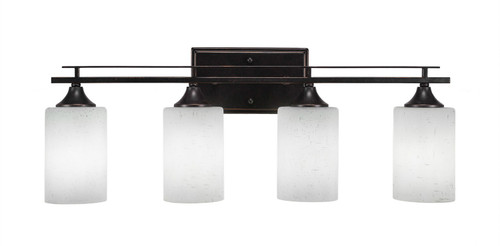 Toltec Lighting - 134-DG-310 - Four Light Bath Bar - Uptowne - Dark Granite
