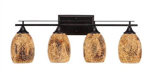 Toltec Lighting - 134-DG-4175 - Four Light Bath Bar - Uptowne - Dark Granite