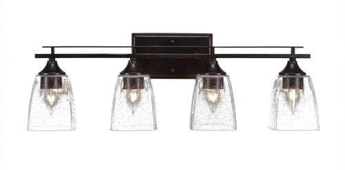 Toltec Lighting - 134-DG-461 - Four Light Bath Bar - Uptowne - Dark Granite