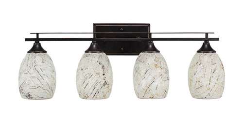 Toltec Lighting - 134-DG-5054 - Four Light Bath Bar - Uptowne - Dark Granite