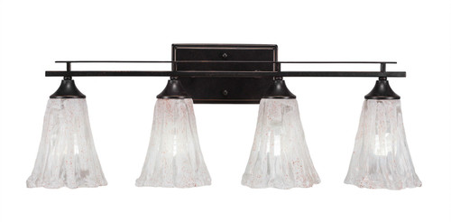 Toltec Lighting - 134-DG-729 - Four Light Bath Bar - Uptowne - Dark Granite
