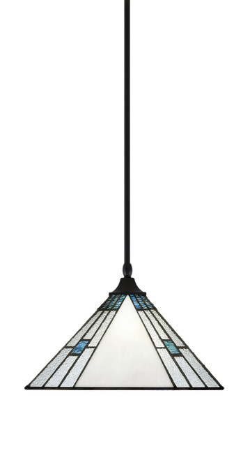 Toltec Lighting - 13-MB-953 - One Light Pendant - Stem/Square - Matte Black