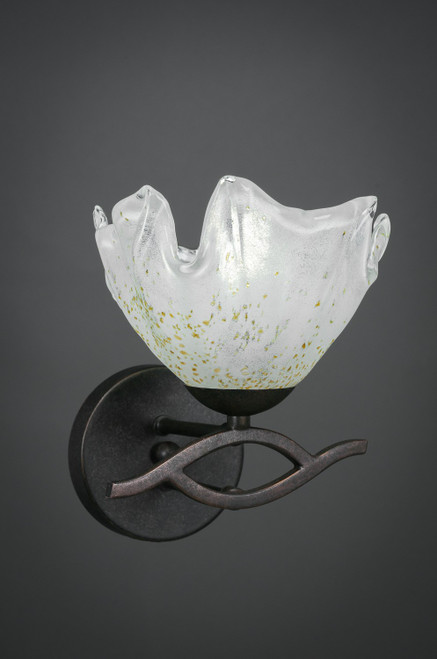 Toltec Lighting - 141-DG-755 - One Light Wall Sconce - Revo - Dark Granite