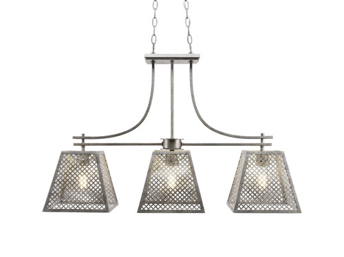 Toltec Lighting - 1463-AS-LED18C - LED Island Bar Pendant - Corbello - Aged Silver