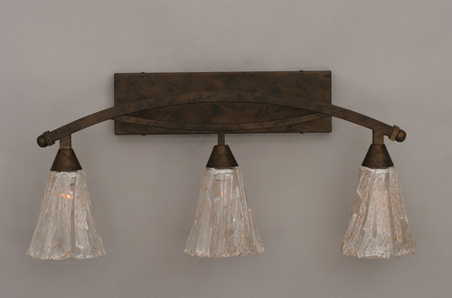 Toltec Lighting - 173-BRZ-729 - Three Light Bath Bar - Bow - Bronze