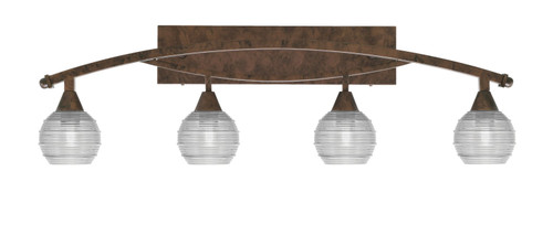Toltec Lighting - 174-BRZ-5110 - Four Light Bath Bar - Bow - Bronze