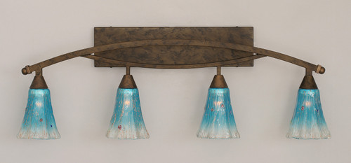 Toltec Lighting - 174-BRZ-725 - Four Light Bath Bar - Bow - Bronze