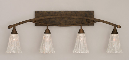 Toltec Lighting - 174-BRZ-729 - Four Light Bath Bar - Bow - Bronze