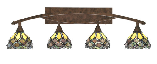 Toltec Lighting - 174-BRZ-9435 - Four Light Bath Bar - Bow - Bronze