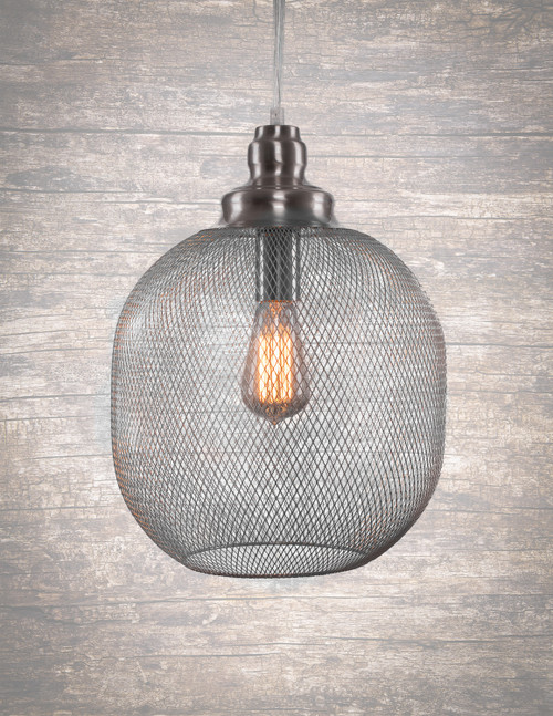 Toltec Lighting - 1806-BN-AT9S - One Light Pendant - Plexus - Brushed Nickel