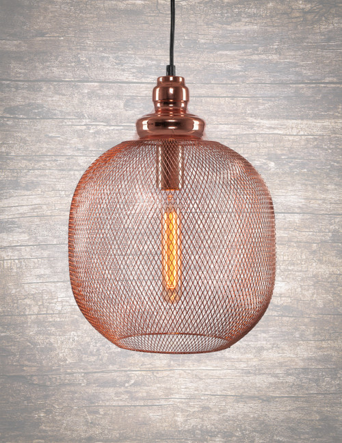 Toltec Lighting - 1806-CP-AT9S - One Light Pendant - Plexus - Copper