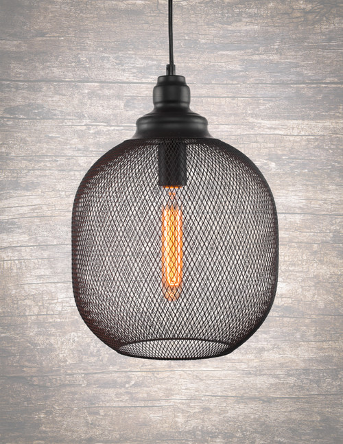 Toltec Lighting - 1806-MB-AT9S - One Light Pendant - Plexus - Matte Black