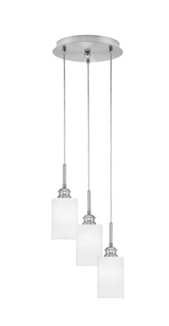 Toltec Lighting - 1816-BN-3001 - Three Light Pendalier - Array - Brushed Nickel