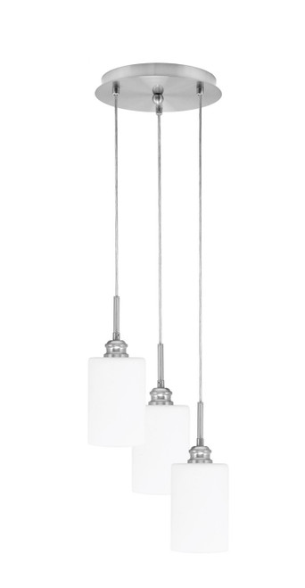 Toltec Lighting - 1816-BN-310 - Three Light Pendalier - Array - Brushed Nickel