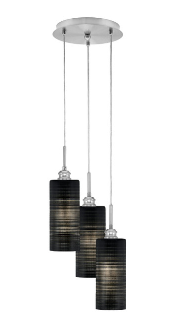 Toltec Lighting - 1816-BN-4099 - Three Light Pendalier - Array - Brushed Nickel