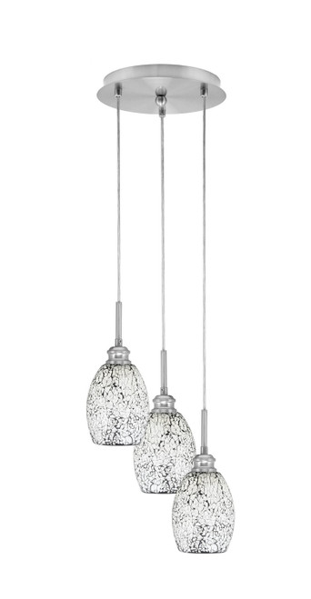 Toltec Lighting - 1816-BN-4165 - Three Light Pendalier - Array - Brushed Nickel