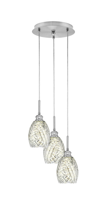Toltec Lighting - 1816-BN-5054 - Three Light Pendalier - Array - Brushed Nickel