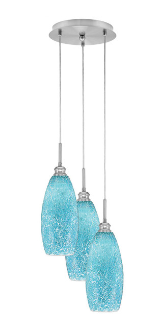 Toltec Lighting - 1816-BN-5065 - Three Light Pendalier - Array - Brushed Nickel