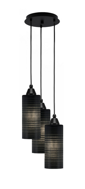 Toltec Lighting - 1816-MB-4099 - Three Light Pendalier - Array - Matte Black