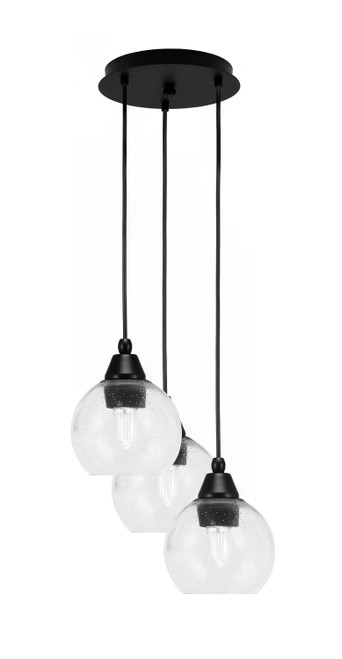 Toltec Lighting - 1816-MB-4100 - Three Light Pendalier - Array - Matte Black