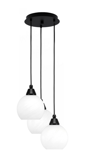 Toltec Lighting - 1816-MB-4101 - Three Light Pendalier - Array - Matte Black