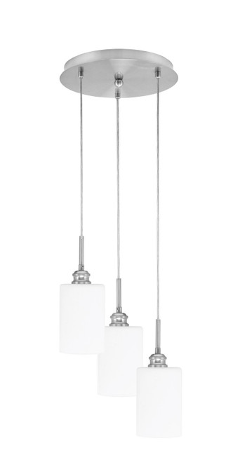 Toltec Lighting - 1818-BN-310 - Three Light Pendalier - Array - Brushed Nickel