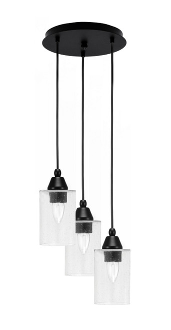 Toltec Lighting - 1818-MB-300 - Three Light Pendalier - Array - Brushed Nickel