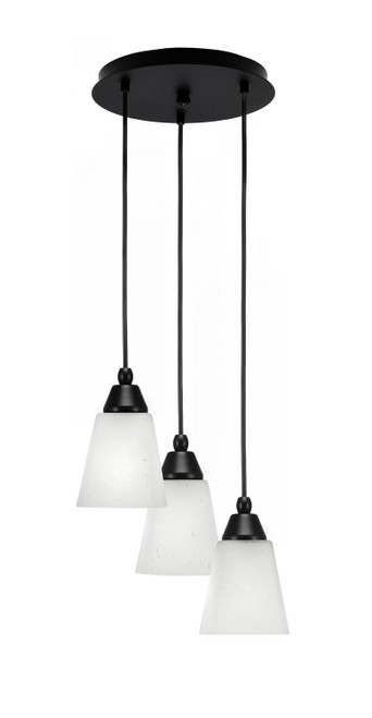 Toltec Lighting - 1818-MB-460 - Three Light Pendalier - Array - Brushed Nickel