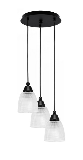 Toltec Lighting - 1818-MB-500 - Three Light Pendalier - Array - Brushed Nickel