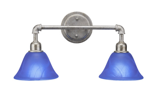 Toltec Lighting - 182-AS-4155 - Two Light Bath Bar - Vintage - Aged Silver