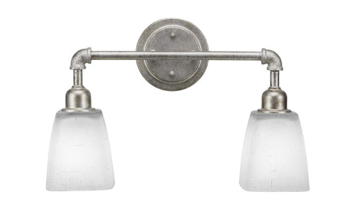 Toltec Lighting - 182-AS-460 - Two Light Bath Bar - Vintage - Aged Silver