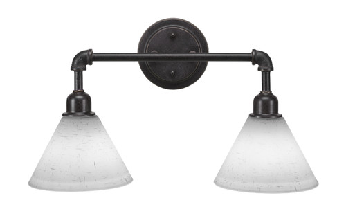 Toltec Lighting - 182-DG-312 - Two Light Bath Bar - Vintage - Dark Granite