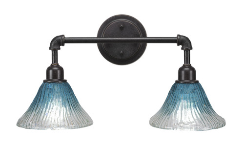 Toltec Lighting - 182-DG-458 - Two Light Bath Bar - Vintage - Dark Granite